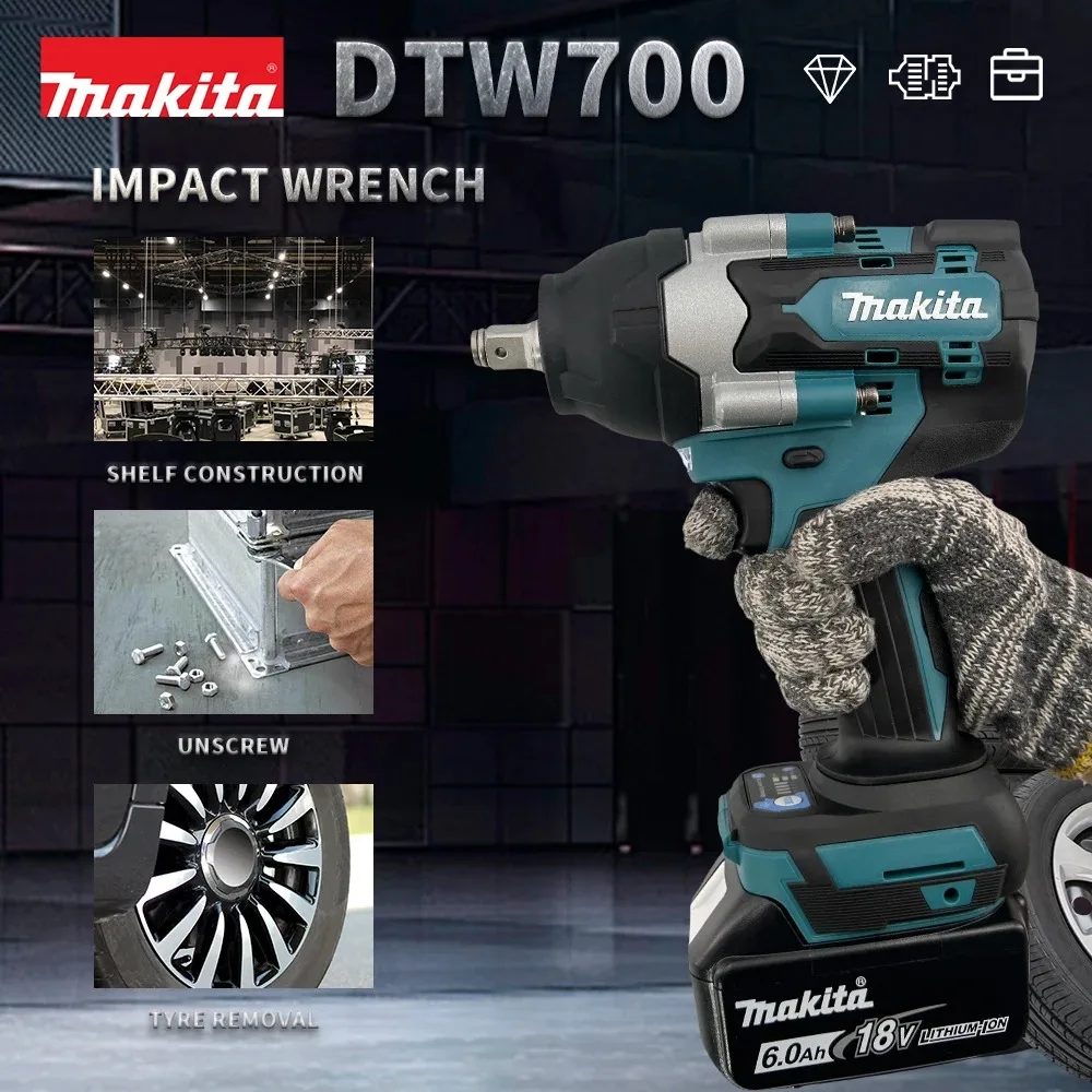 Heavy Equipment Program - マキタ DTW700 18V LXT ブラシレスコードレスインパクトレンチ電動自動車修理重機組立工具