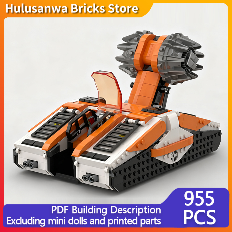 Heavy Equipment Mining - 重宇宙採掘車両モデル MOC 組み立てブロック 戦争装備 モジュール式テクノロジー ギフト