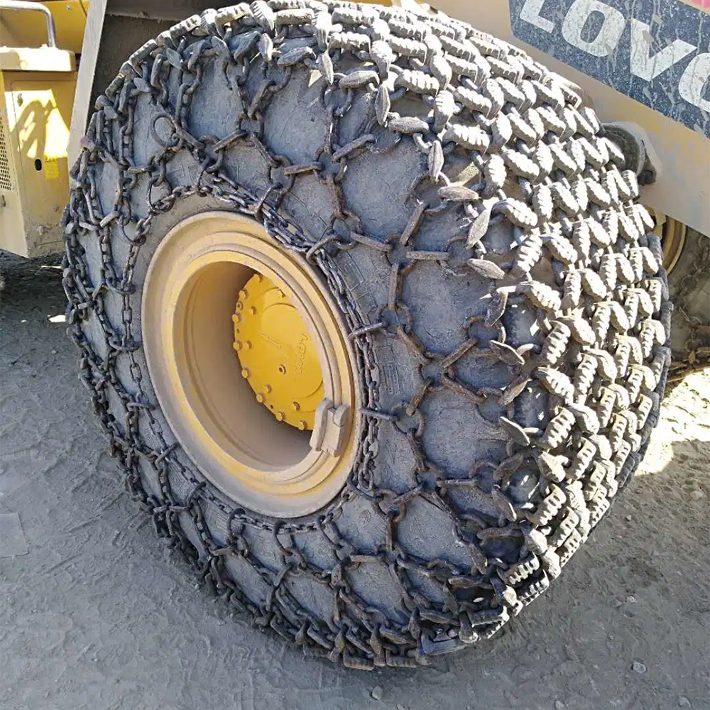Heavy Equipment Mining - 合金鋼製重機/ドーザータイヤ保護チェーン、重鉱業向け溶接構造