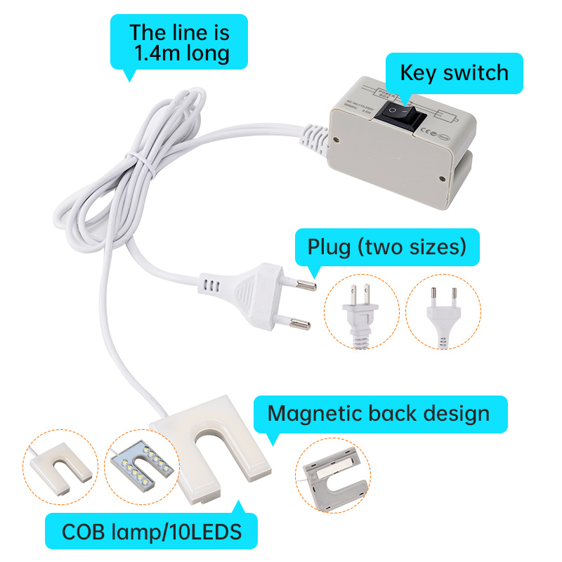 10 LED工業用照明器具,10個,作業灯,EU/USプラグ - Magnetic Drill Press のレビューと価格