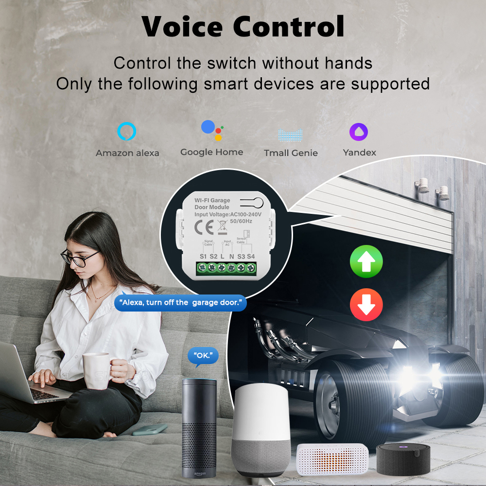 スマート Tuya WiFi ガレージドアスイッチ ドア開閉 - Heavy Equipment Garage のレビューと価格