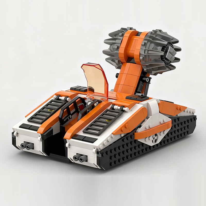 重宇宙採掘車両モデル MOC 組み立てブロック 戦争装備 モ - Heavy Equipment Mining のレビューと価格