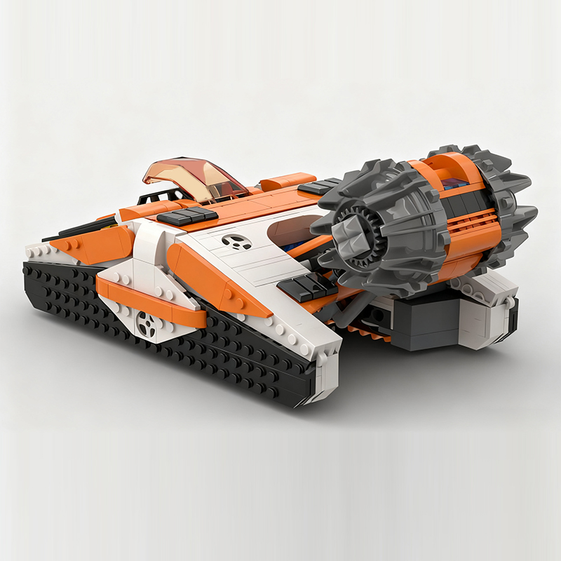重宇宙採掘車両モデル MOC 組み立てブロック 戦争装備 モ - Heavy Equipment Mining のレビューと価格