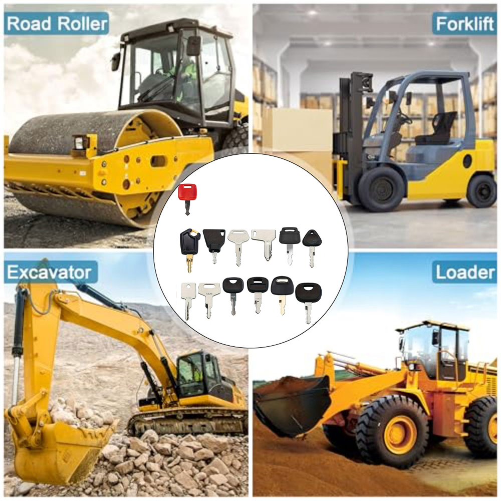 13個入り建設機械イグニッションキーセット、掘削機、トラクタ - Heavy Equipment Used のレビューと価格