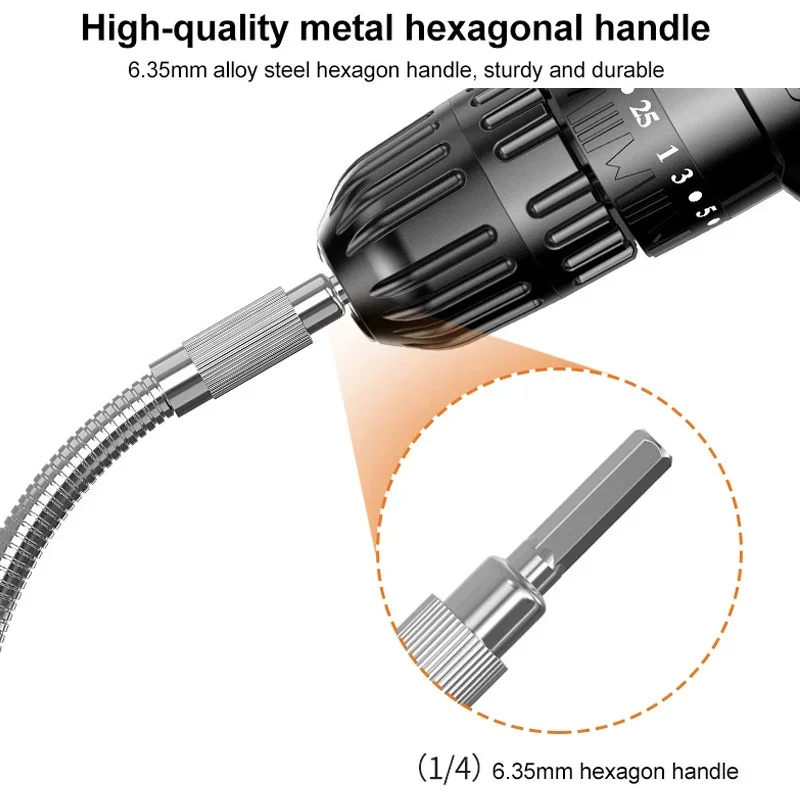 柔軟なドリルビット延長フレックスシャフト金属電動ドライバーア - Magnetic Drill Press のレビューと価格