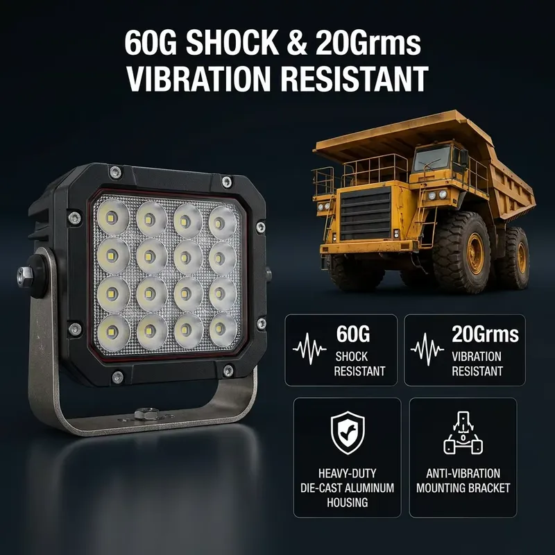 高ルーメン振動式投光器、鉱山設備現場建設安全用ヘビーLED採 - Heavy Equipment Mining のレビューと価格